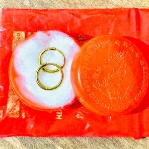 Real 23K Gold Hoop Earrings